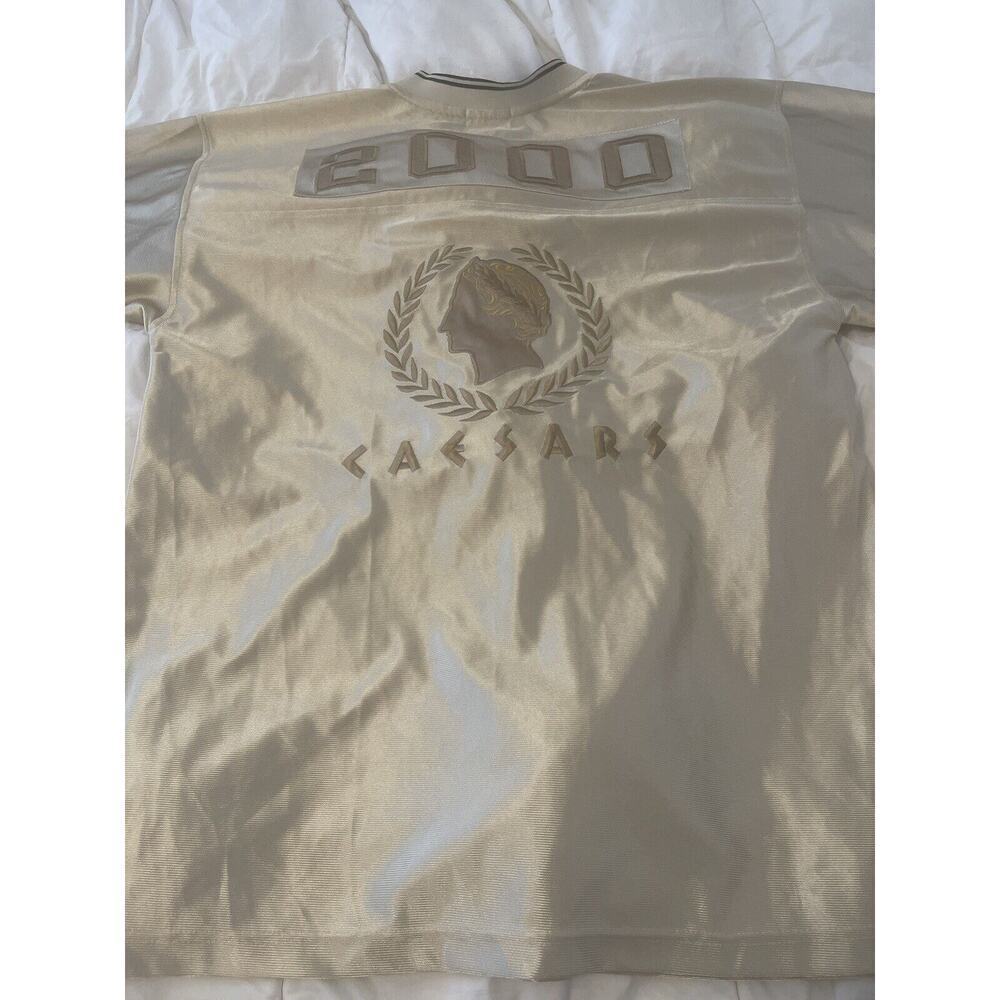 Caesars Palace 2000 Football Jersey Gold Size Large